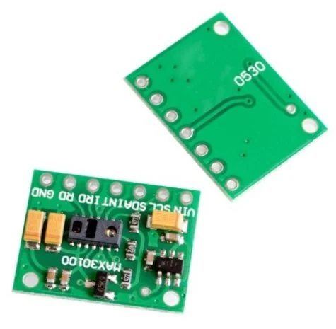 Capteur biométrique MAX30100 monté sur carte, compatible avec projets de santé connectée